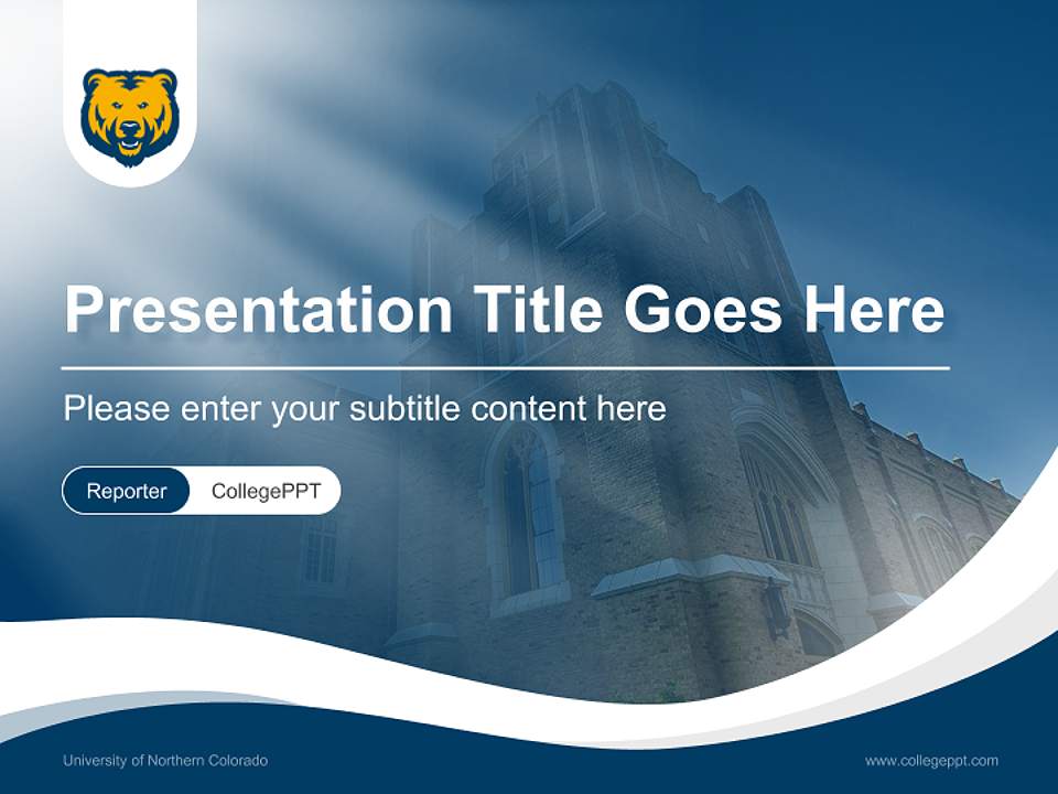 University of Northern Colorado Lecture Sharing and Networking Event PPT Template4:3 ratio PPT effect preview image4