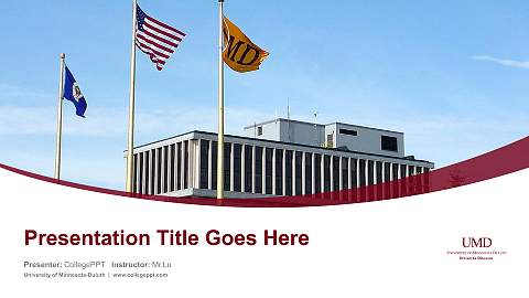 University of Minnesota-Duluth Course/Courseware Creation PPT Template