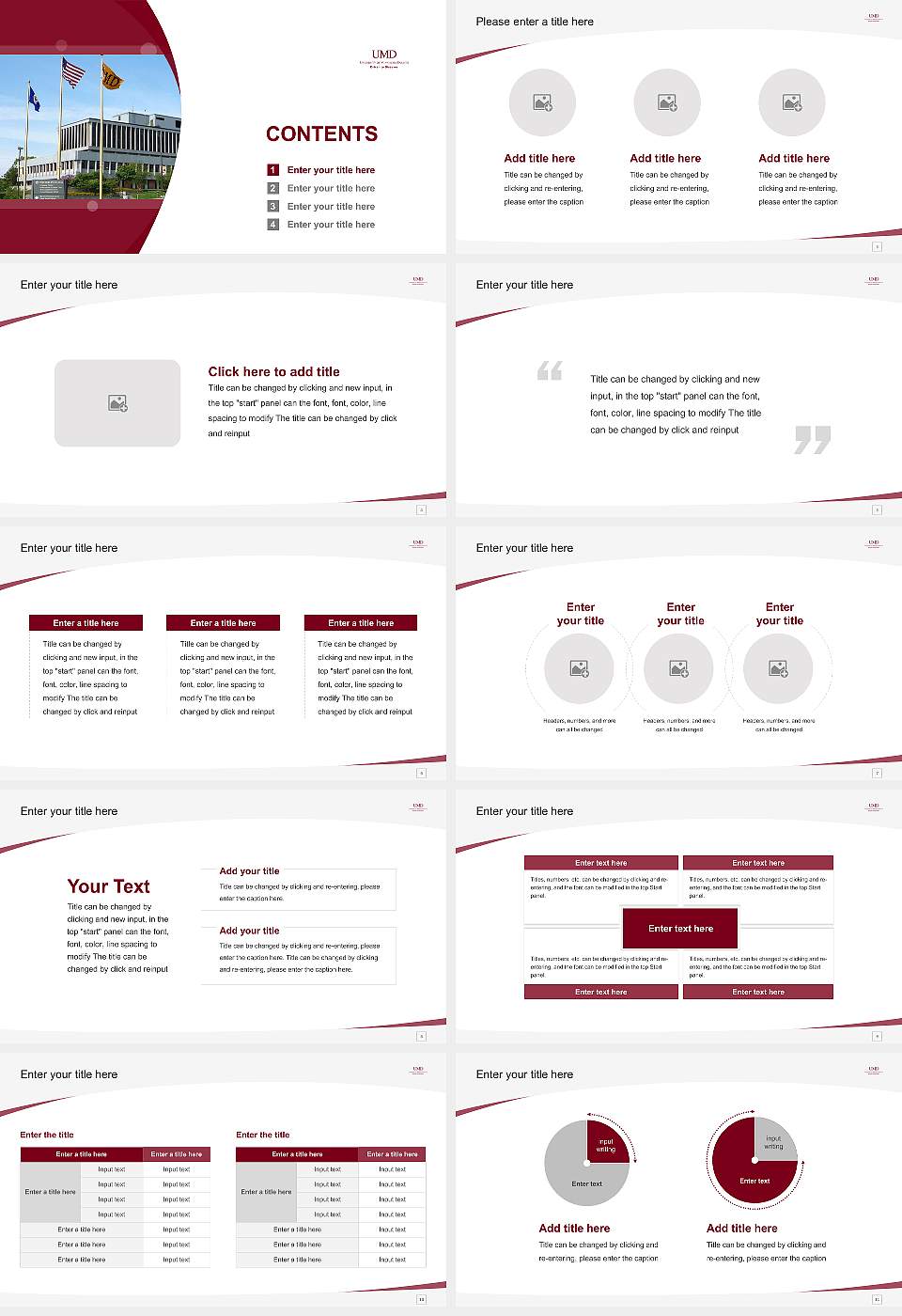 University of Minnesota-Duluth Course/Courseware Creation PPT Template16:9 ratio PPT effect preview image2