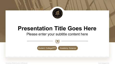 University of North Carolina at Pembroke National Scholarship Defense PPT Template