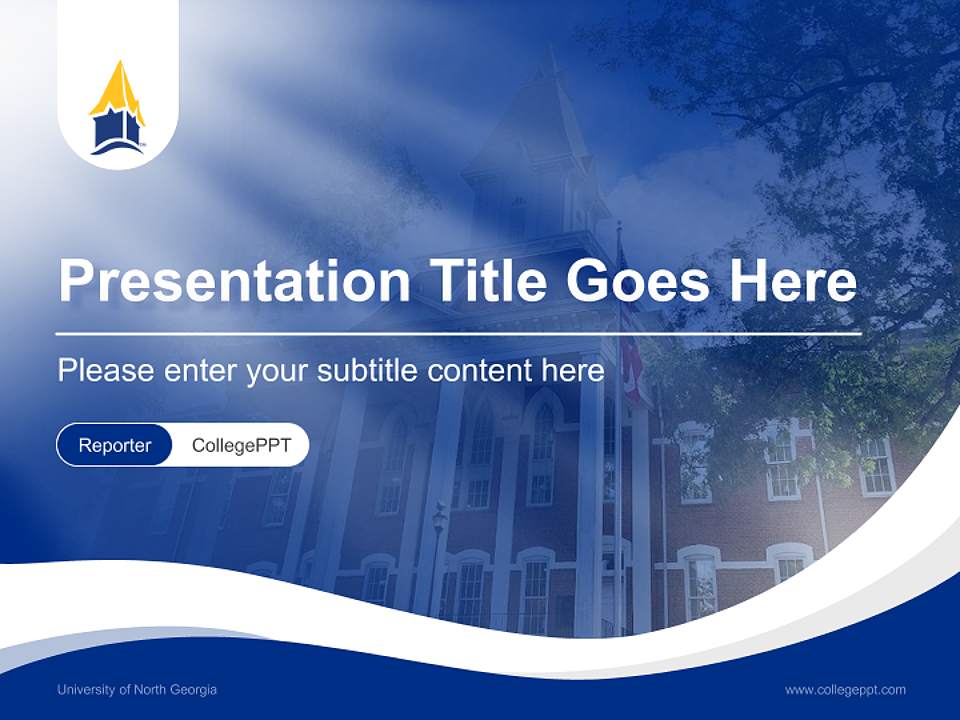 University of North Georgia Lecture Sharing and Networking Event PPT Template4:3 ratio PPT effect preview image4
