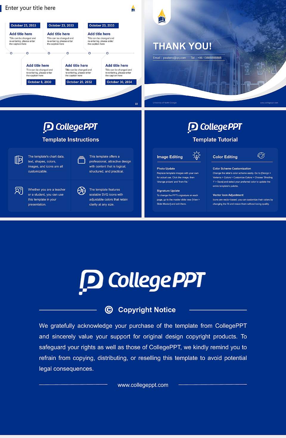 University of North Georgia Lecture Sharing and Networking Event PPT Template4:3 ratio PPT effect preview image4