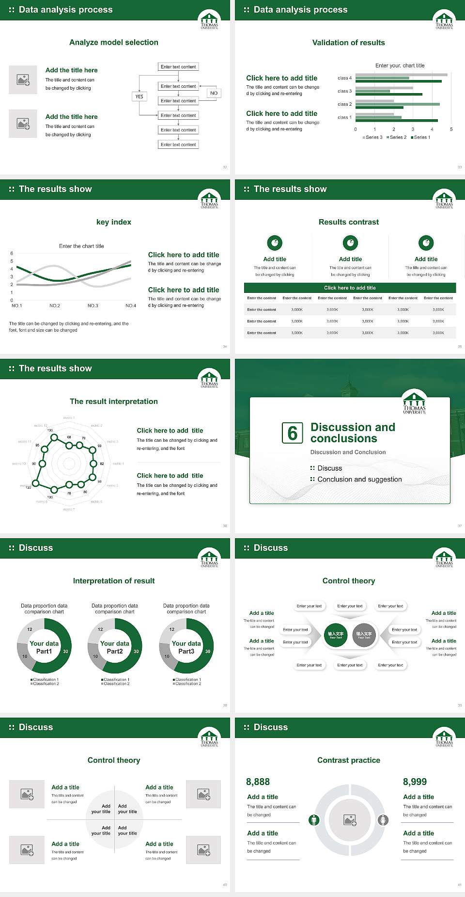 Thomas University Graduation Thesis Defense PPT Template4:3 ratio PPT effect preview image5
