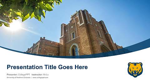University of Northern Colorado Course/Courseware Creation PPT Template