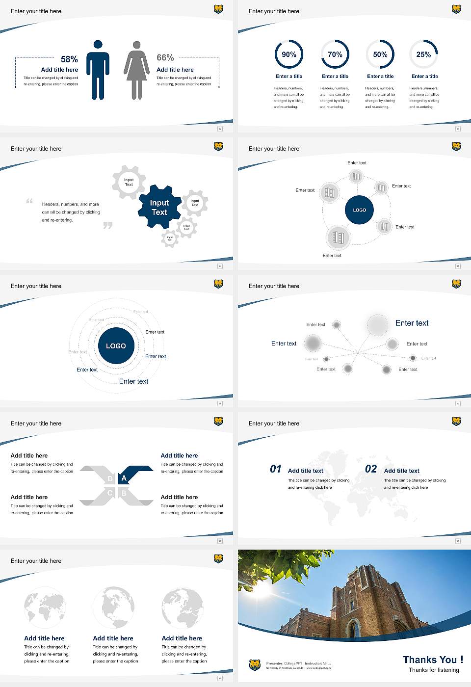 University of Northern Colorado Course/Courseware Creation PPT Template16:9 ratio PPT effect preview image4