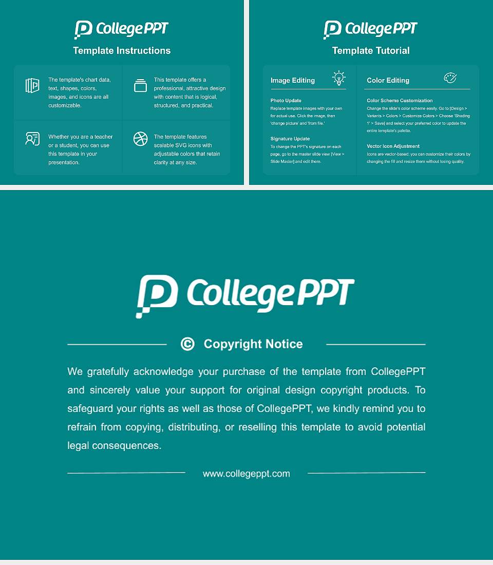 University of North Carolina Wilmington Academic Presentation/Research Findings Report PPT Template4:3 ratio PPT effect preview image5