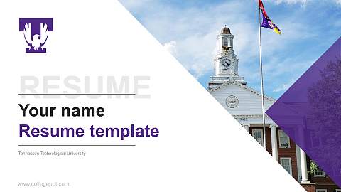 Tennessee Technological University Resume PPT Template