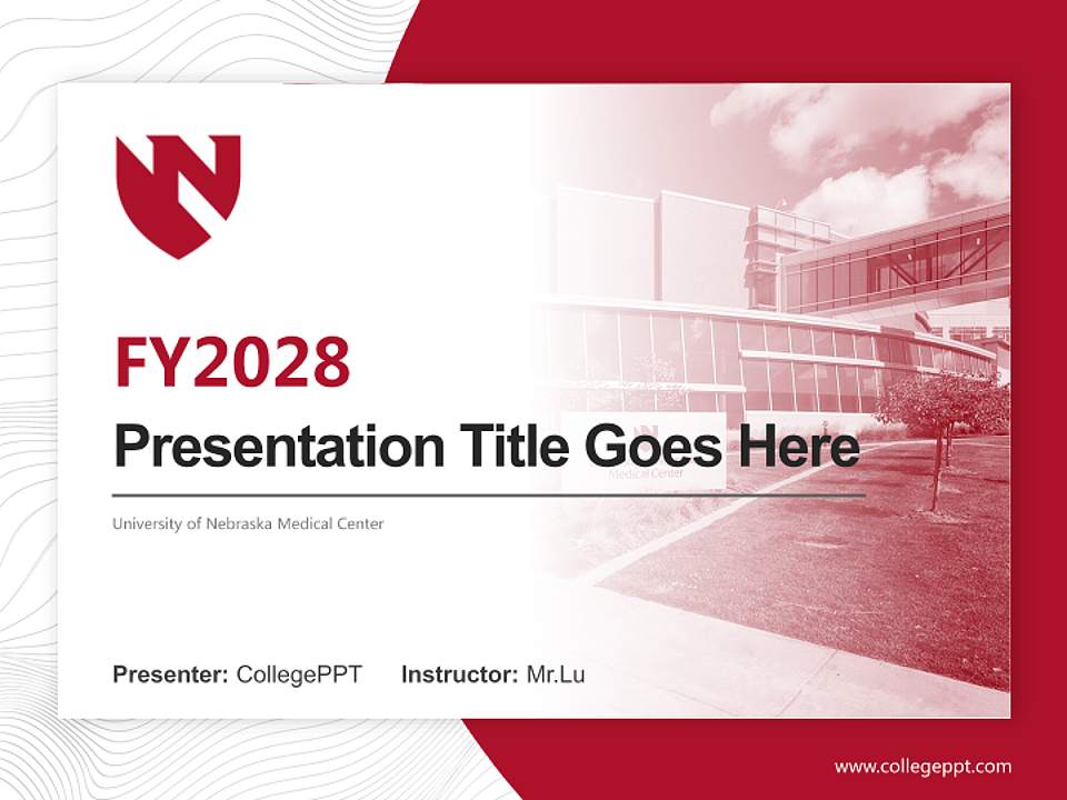 University of Nebraska Medical Center Academic Presentation/Research Findings Report PPT Template4:3 ratio PPT effect preview image5