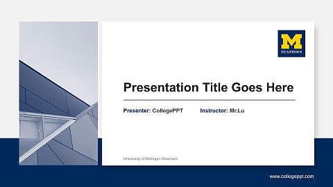 University of Michigan-Dearborn General Purpose PPT Template