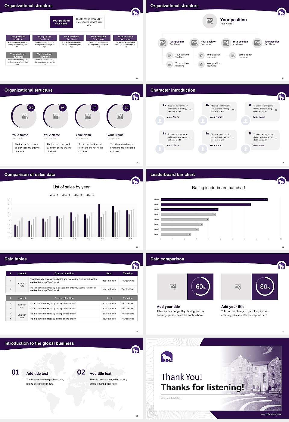University of North Alabama Academic Presentation/Research Findings Report PPT Template16:9 ratio PPT effect preview image4