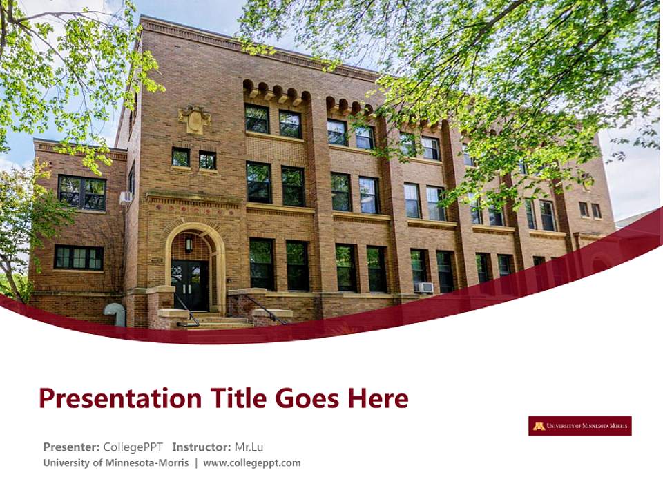 University of Minnesota-Morris Course/Courseware Creation PPT Template4:3 ratio PPT effect preview image5