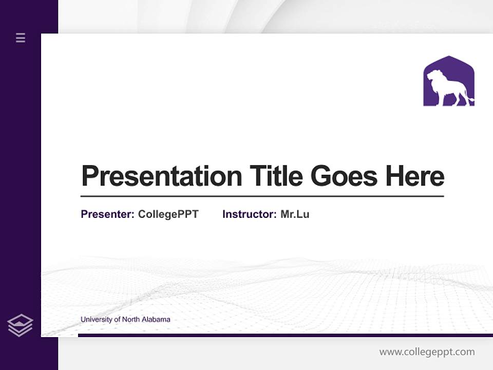University of North Alabama Thesis Proposal/Graduation Defense PPT Template4:3 ratio PPT effect preview image5