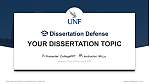 University of North Florida थीसिस रक्षा PPT टेम्पलेट