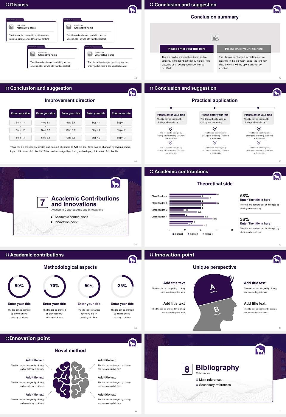University of North Alabama Graduation Thesis Defense PPT Template16:9 ratio PPT effect preview image6