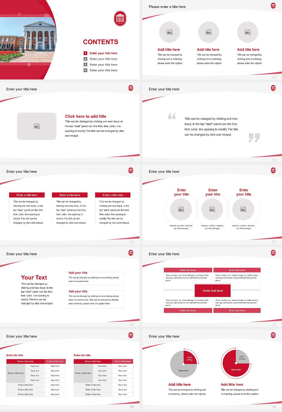 University of Mississippi Course/Courseware Creation PPT Template16:9 ratio PPT effect preview image2