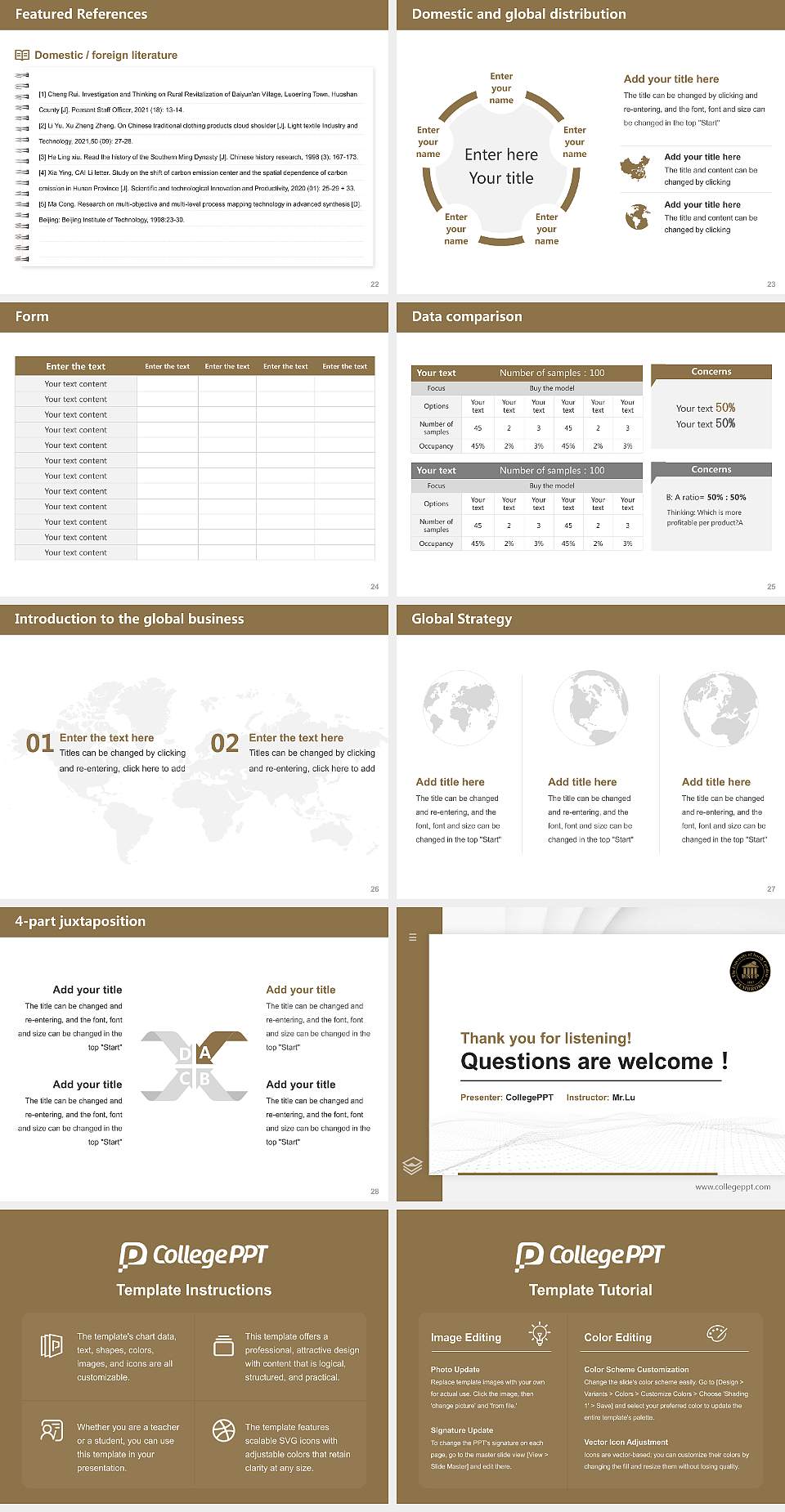 University of North Carolina at Pembroke Thesis Proposal/Graduation Defense PPT Template4:3 ratio PPT effect preview image4