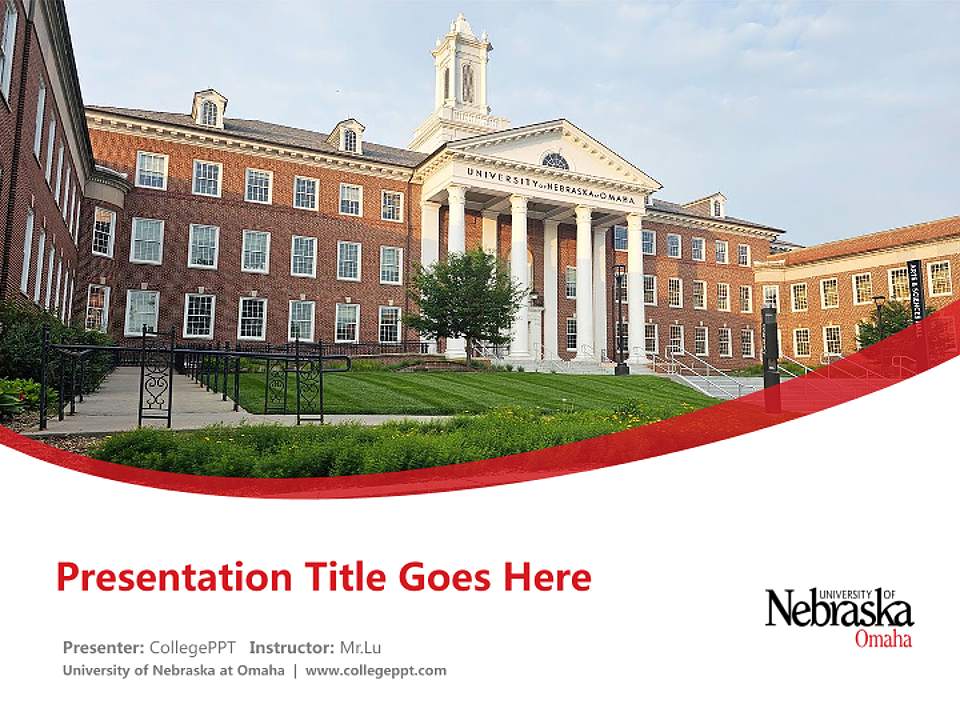 University of Nebraska at Omaha Course/Courseware Creation PPT Template4:3 ratio PPT effect preview image5