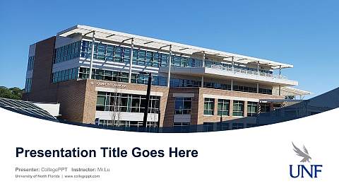 University of North Florida Course/Courseware Creation PPT Template