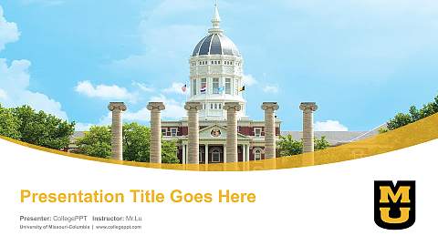 University of Missouri-Columbia Course/Courseware Creation PPT Template