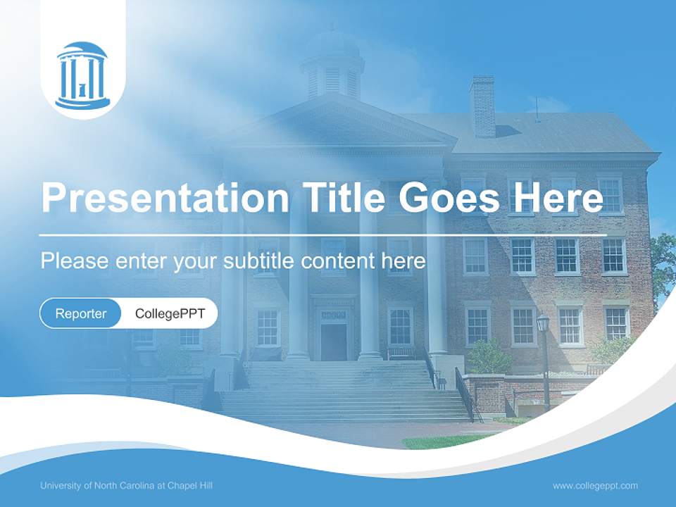 University of North Carolina at Chapel Hill Lecture Sharing and Networking Event PPT Template4:3 ratio PPT effect preview image4
