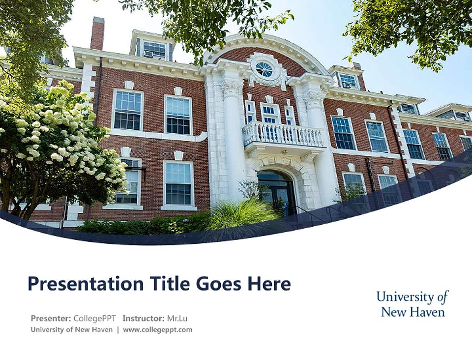 University of New Haven Course/Courseware Creation PPT Template4:3 ratio PPT effect preview image5