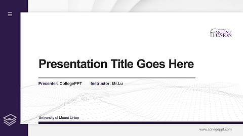 University of Mount Union Thesis Proposal/Graduation Defense PPT Template