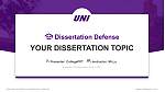 University of Northern Iowa Graduation Thesis Defense PPT Template