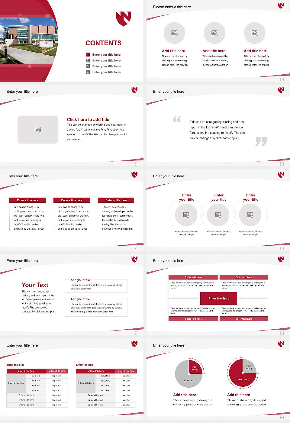 University of Nebraska Medical Center Course/Courseware Creation PPT Template16:9 ratio PPT effect preview image2