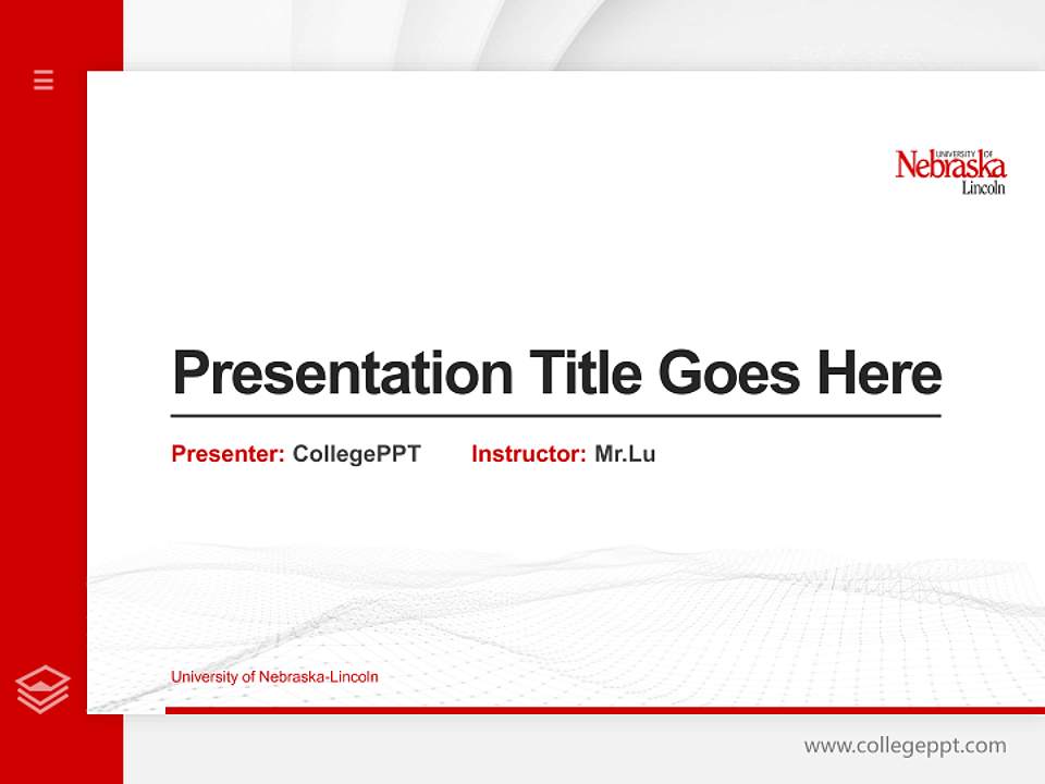 University of Nebraska-Lincoln Thesis Proposal/Graduation Defense PPT Template4:3 ratio PPT effect preview image5