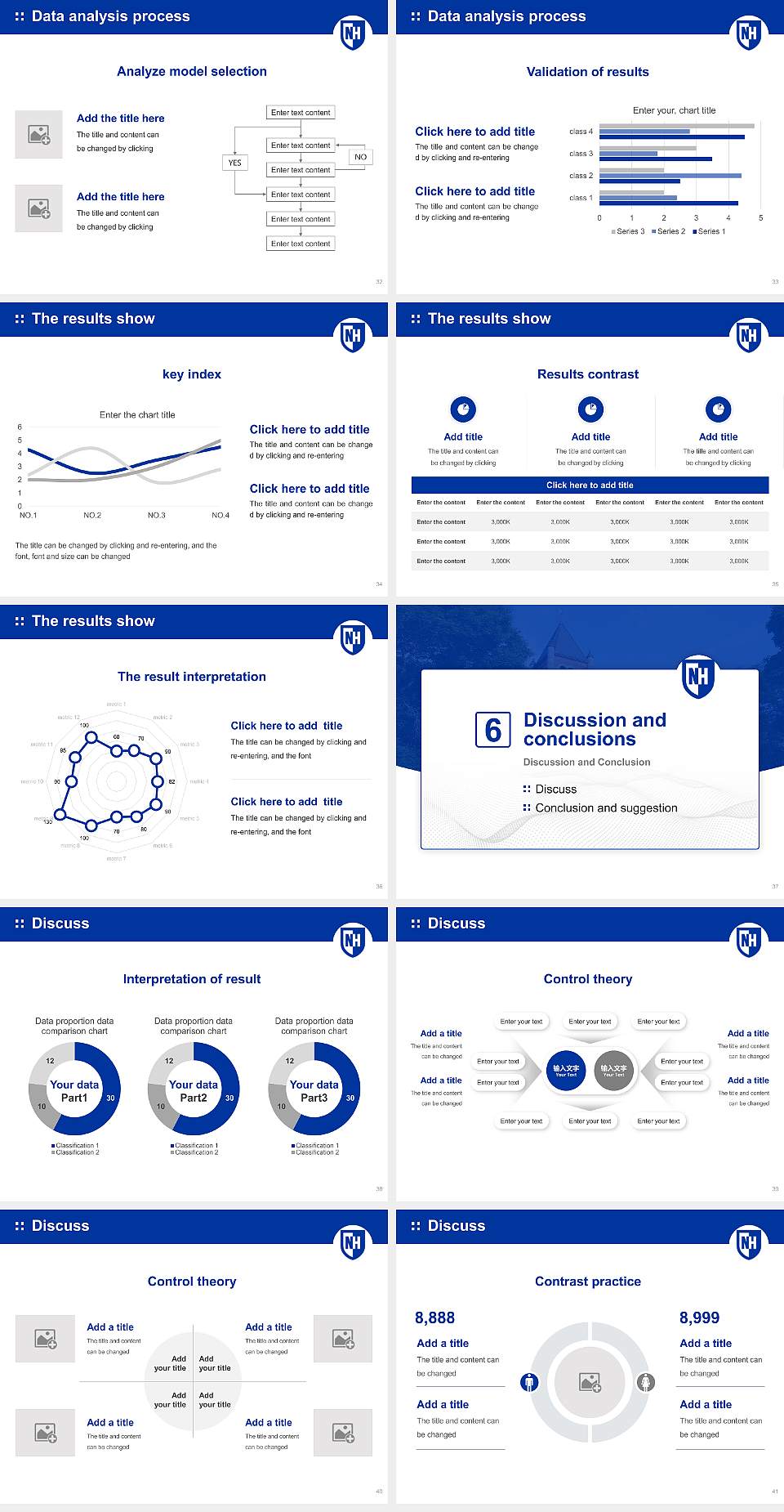 University of New Hampshire-Main Campus Graduation Thesis Defense PPT Template4:3 ratio PPT effect preview image5