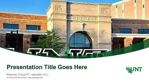 University of North Texas Course/Courseware Creation PPT Template