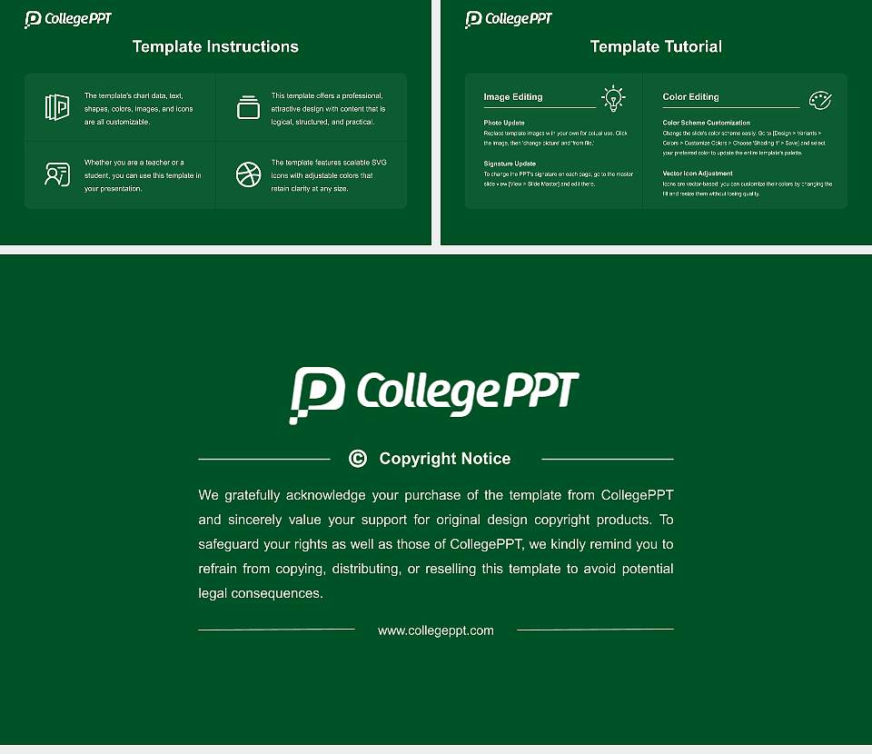 University of North Texas Course/Courseware Creation PPT Template16:9 ratio PPT effect preview image5