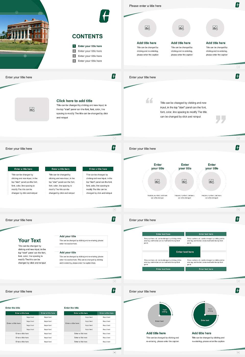 University of North Carolina at Charlotte Course/Courseware Creation PPT Template16:9 ratio PPT effect preview image2