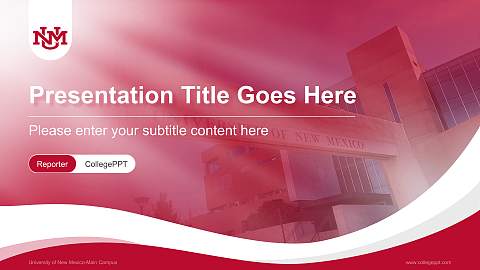 University of New Mexico-Main Campus Lecture Sharing and Networking Event PPT Template