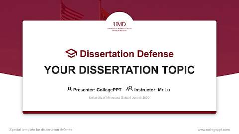 University of Minnesota-Duluth Graduation Thesis Defense PPT Template