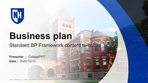 University of New Hampshire-Main Campus Competition/Entrepreneurship Contest PPT Template