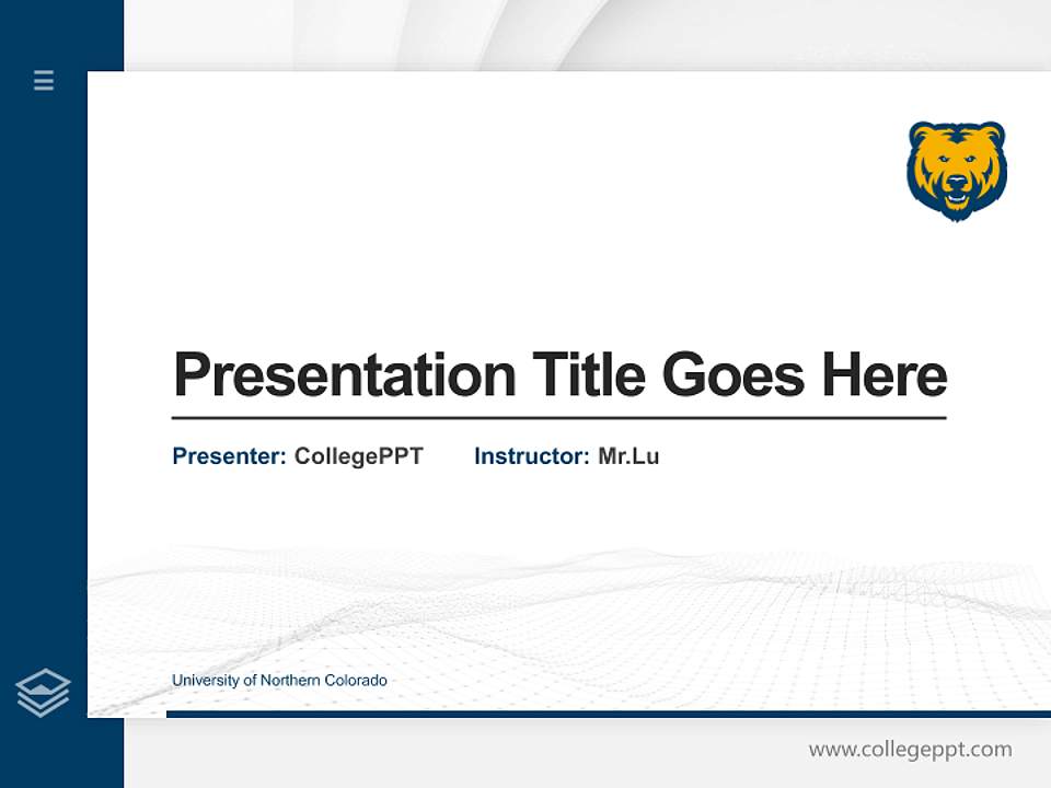 University of Northern Colorado Thesis Proposal/Graduation Defense PPT Template4:3 ratio PPT effect preview image5