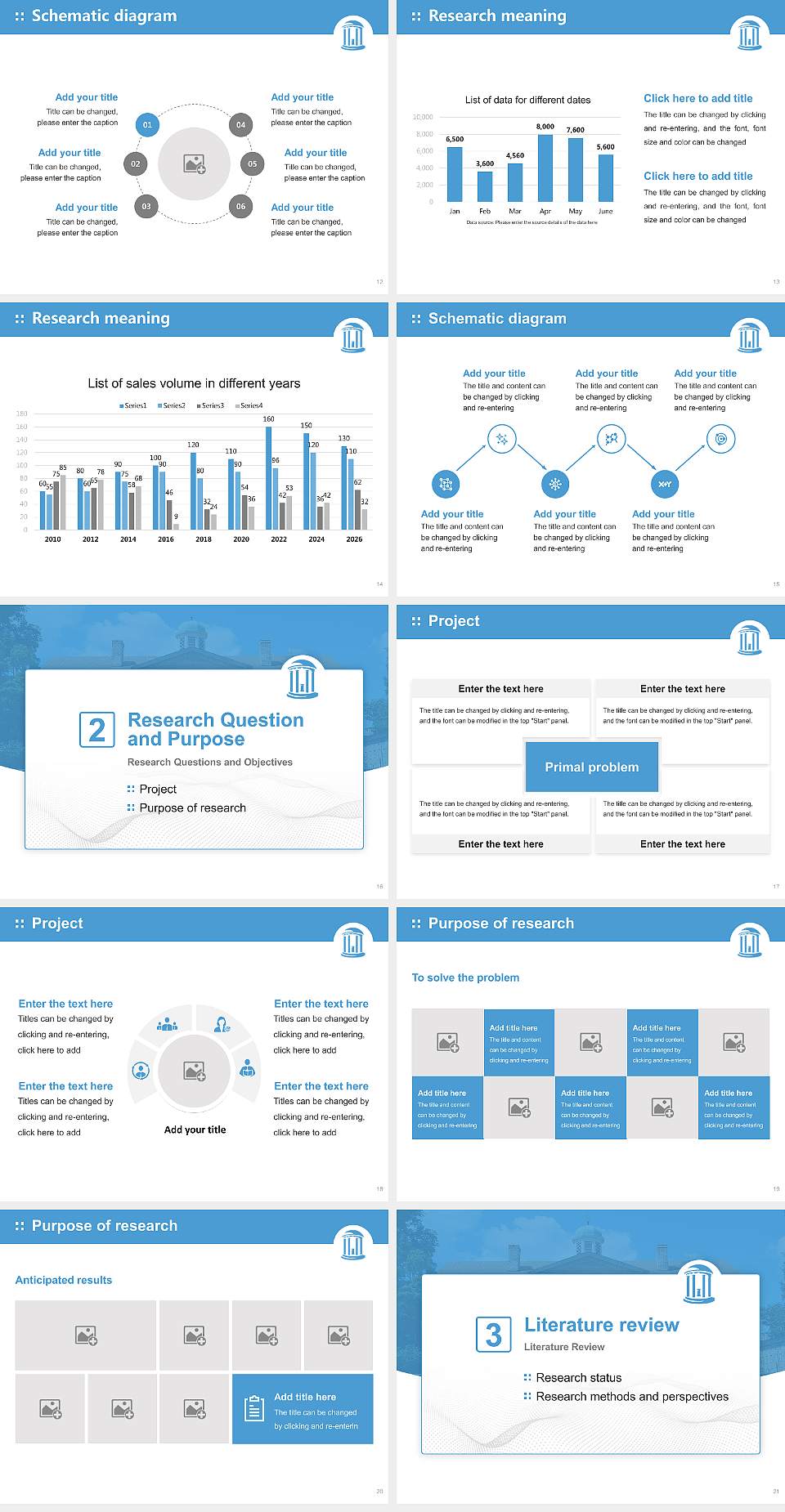University of North Carolina at Chapel Hill Graduation Thesis Defense PPT Template4:3 ratio PPT effect preview image3