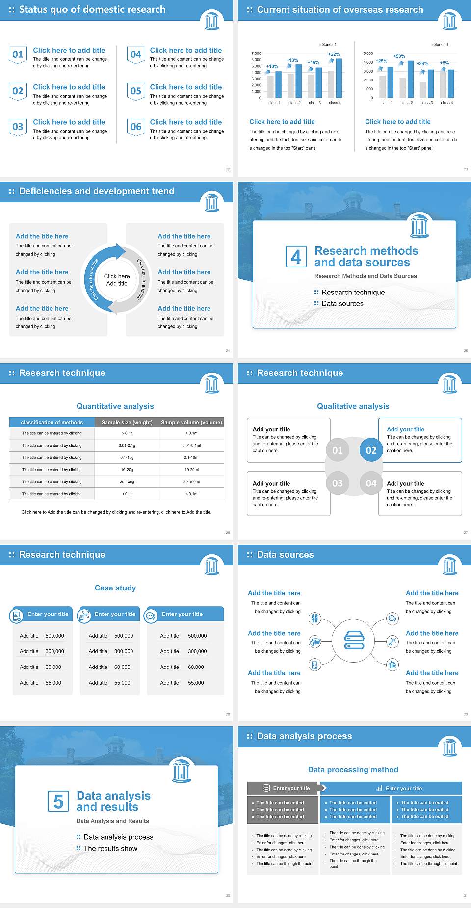 University of North Carolina at Chapel Hill Graduation Thesis Defense PPT Template4:3 ratio PPT effect preview image4