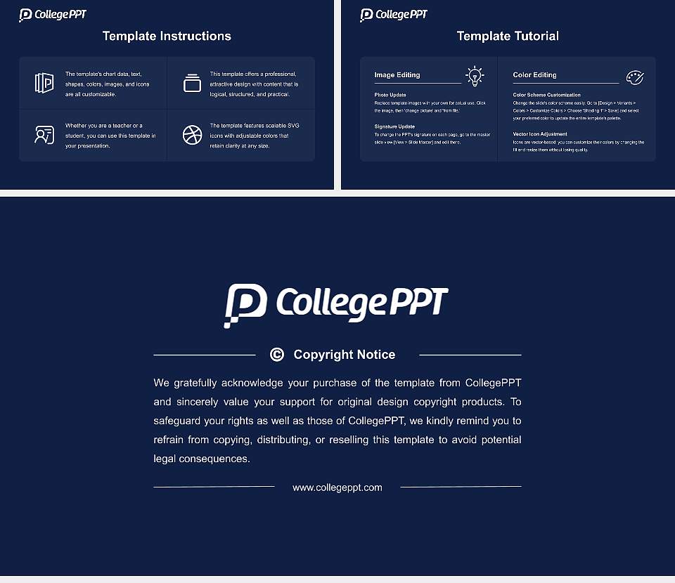 University of North Carolina at Greensboro Academic Presentation/Research Findings Report PPT Template16:9 ratio PPT effect preview image5