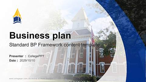 University of North Georgia Competition/Entrepreneurship Contest PPT Template
