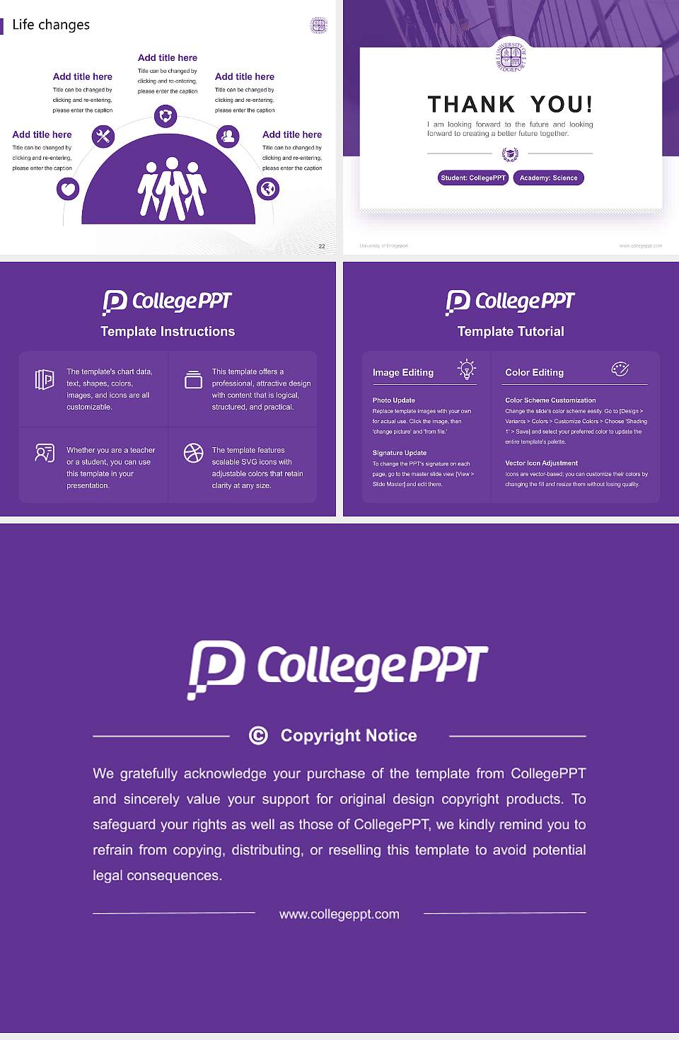 University of Bridgeport National Scholarship Defense PPT Template4:3 ratio PPT effect preview image4