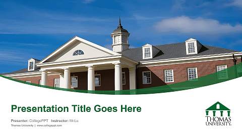 Thomas University Course/Courseware Creation PPT Template
