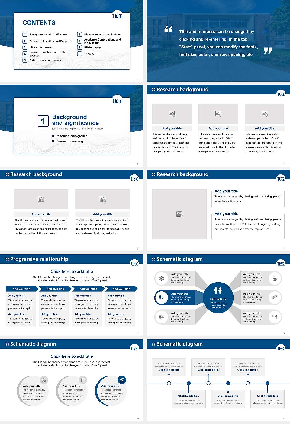 University of Nebraska at Kearney Graduation Thesis Defense PPT Template16:9 ratio PPT effect preview image2