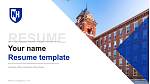 University of New Hampshire at Manchester Resume PPT Template