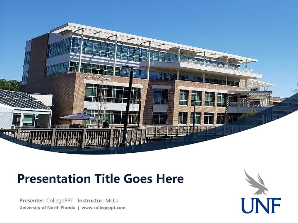 University of North Florida Course/Courseware Creation PPT Template4:3 ratio PPT effect preview image5