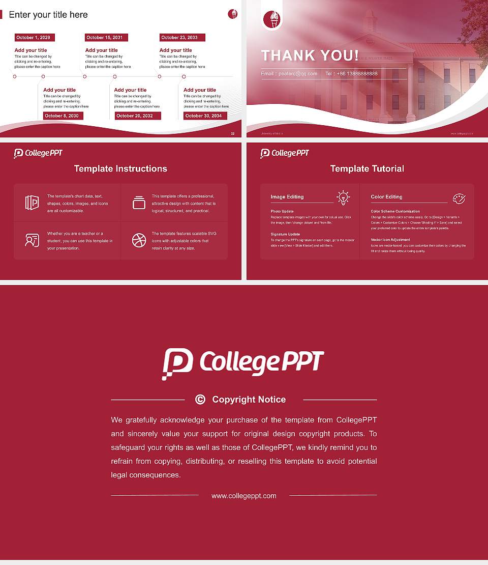 University of Mobile Lecture Sharing and Networking Event PPT Template16:9 ratio PPT effect preview image4