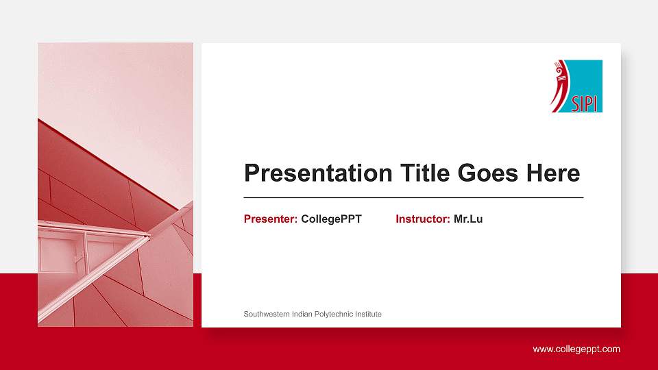 Southwestern Indian Polytechnic Institute General Purpose PPT Template16:9 ratio PPT effect preview image