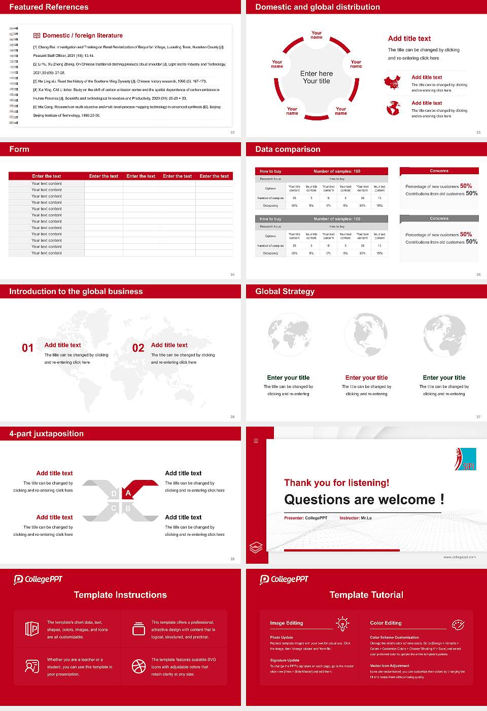 Southwestern Indian Polytechnic Institute Thesis Proposal/Graduation Defense PPT Template16:9 ratio PPT effect preview image4
