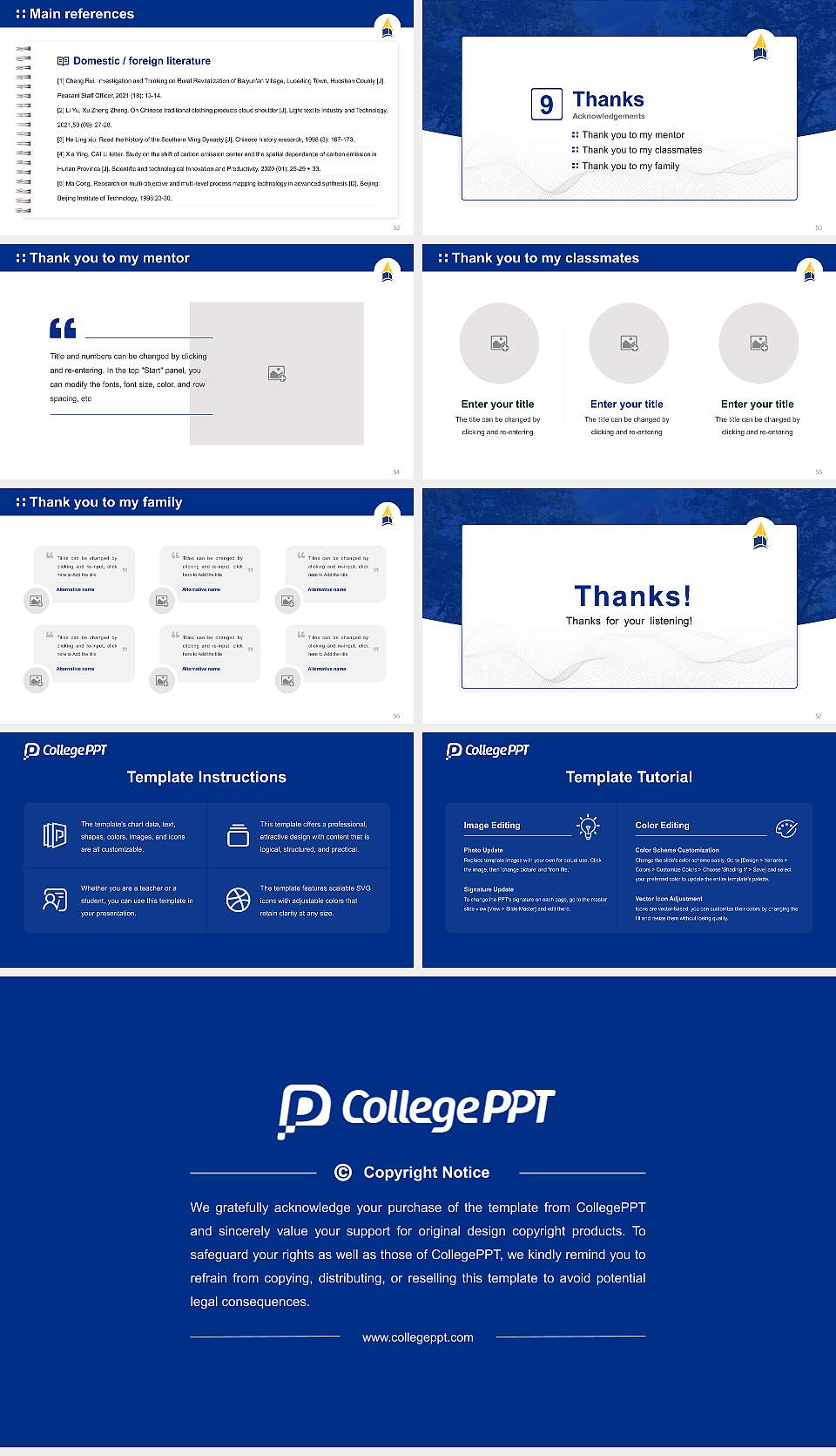 University of North Georgia Graduation Thesis Defense PPT Template16:9 ratio PPT effect preview image7